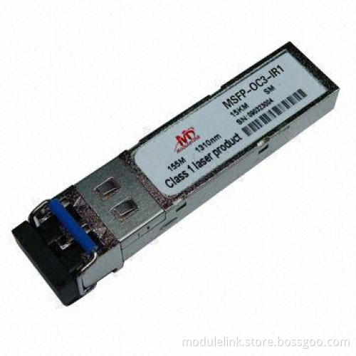 155MB/Second SFP Optical Transceiver without DDMI, 1,310nm, DFB-LD, Single-mode